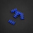 King Mod Service 6-Slot Cable Comb 3mm small - blue - set of 5 image number null