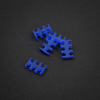 King Mod Service 6-Slot Cable Comb 3mm small - blue - set of 5
