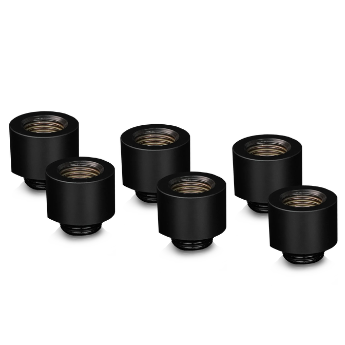 Thermal Grizzly DeltaMate Extender Fitting - MF14, black, pack of 6 image number 0