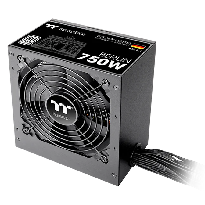 Thermaltake Berlin 80 PLUS Netzteil, ATX 3.1 - 750 W, schwarz image number 1