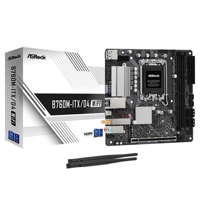ASRock B760M-ITX/D4 WiFi, Intel B760 Motherboard - Socket 1700, DDR4 image number 0