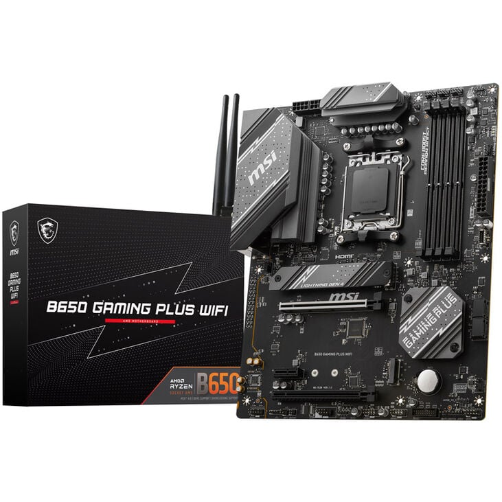 MSI B650 Gaming Plus WiFi, Sockel AM5, IAMD B650, ATX - DDR5 image number 0