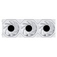 Lian Li UNI FAN TL LCD FLEX Wireless Fan, ARGB and LCD - Reverse Blade 120mm, white, 3-pack with controller image number null