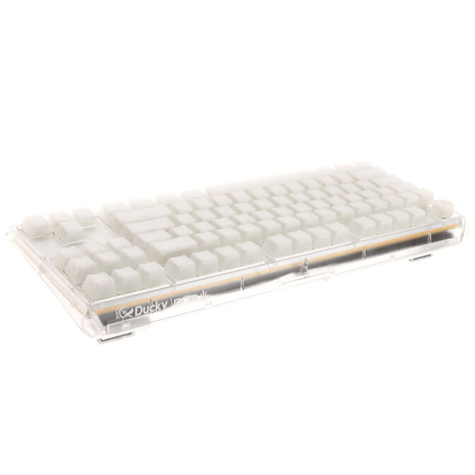 Ducky One 3 Aura White TKL Gaming Tastatur, RGB LED - MX-Blue (US) image number 2