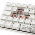Ducky One 3 Classic Pure White SF Gaming Tastatur, RGB LED - MX-Silent-Red image number null