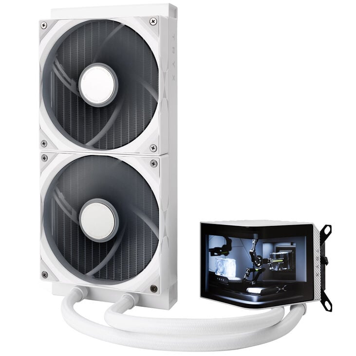 TRYX PANORAMA 280 All-in-One Liquid Cooling, 3D-AMOLED Display – 280mm, Black image number 2