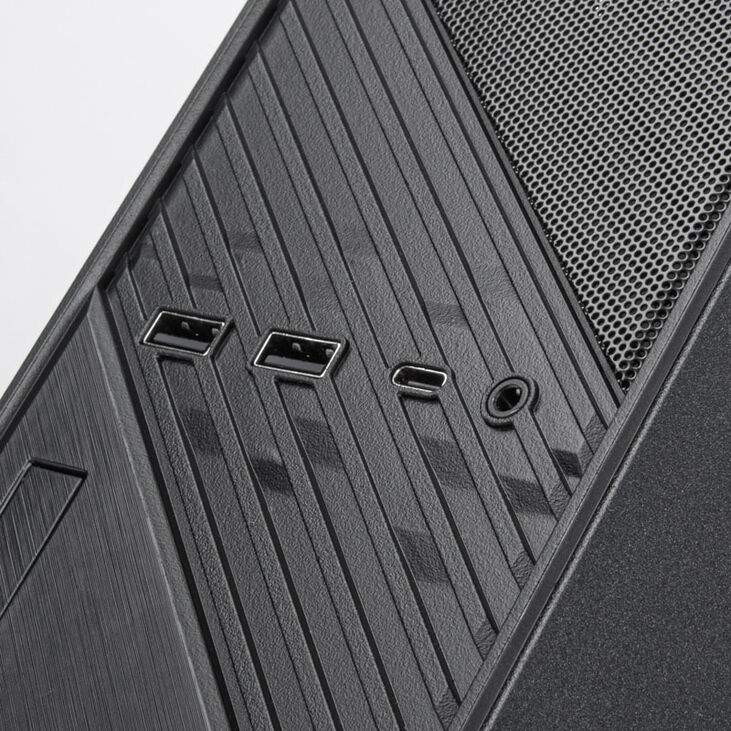SilverStone SST-ML12B Milo Slim HTPC Micro-ATX Gehäuse - schwarz image number 3