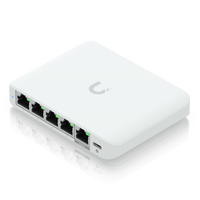 Ubiquiti UniFi Flex Mini 2.5G Netzwerkswitch, 4x RJ-45, 2,5G, PoE in, USB-C-PD - weiß