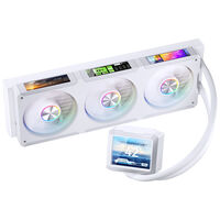 Jonsbo TF3-360SCW AiO Watercooler, ARGB, 3.5&rdquo; + 3x 3.38&rdquo; LCD - 360mm, white