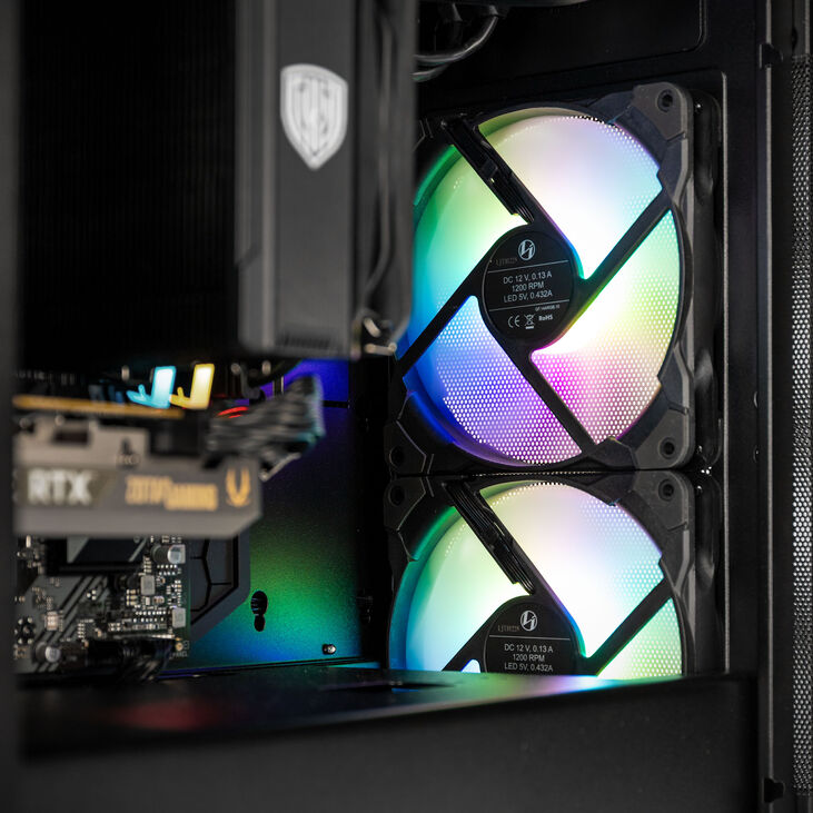 Gaming-PC Initium, Intel Core i5-14400F, Nvidia RTX 5060 - Fertig PC image number 6