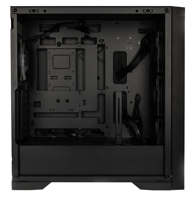 GSI SmartAssembly ARGB Mesh PC case, Mid Tower, E-ATX, RGB, Tempered Glass - black, 850W Gold power supply image number 5