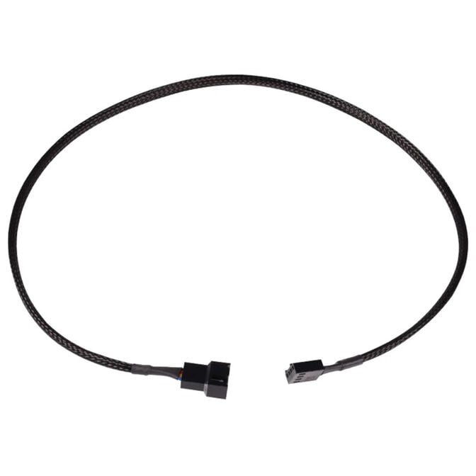 Alphacool fan cable 4-pin to 4-pin extension 60cm - black image number 0