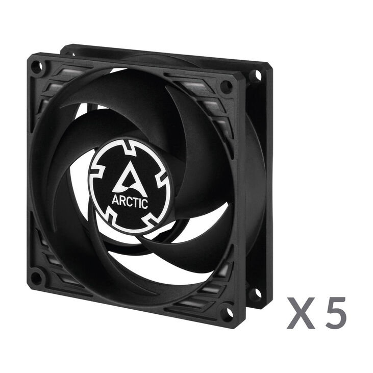 Arctic P8 PWM PST Fan - 80mm, Pack of 5 image number 1