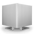 Streacom DB4 Fanless Cube-Geh&auml;use + ZeroFlex 240 Netzteil - silber image number null