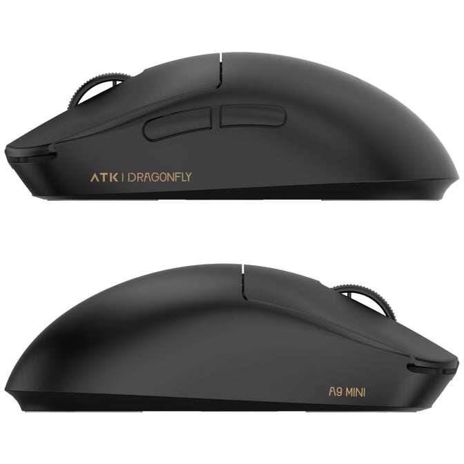 ATK A9 Mini+ Gaming-Maus, kabellos, PAW3955, 8K Hz - schwarz image number 2