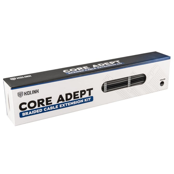 Kolink Core Adept Braided Cable Extension Kit - schwarz/grau image number 3