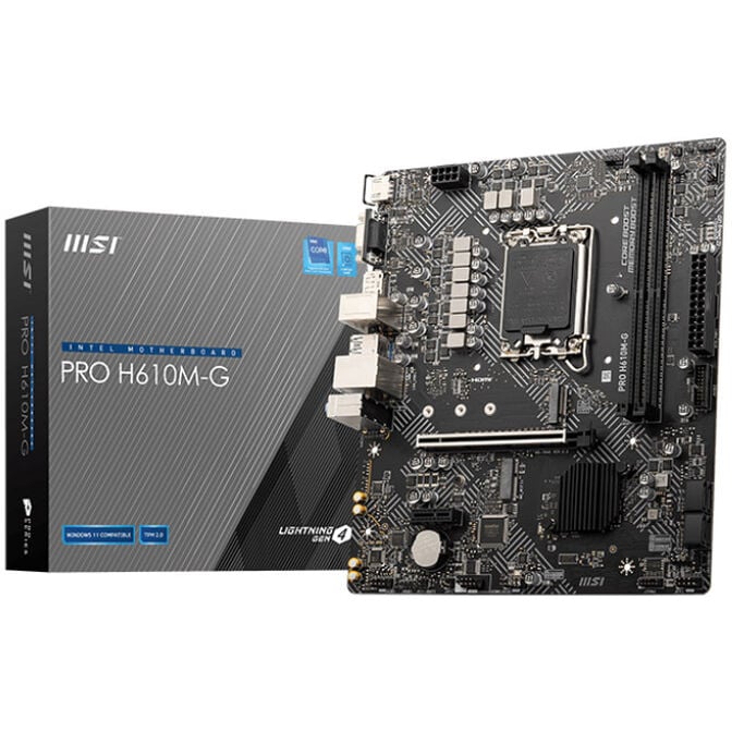 MSI Pro H610M-G, Sockel LGA 1700, Intel H610M, Micro-ATX - DDR5 image number 0