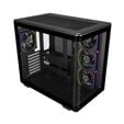 Cooler Master Elite 600 PC Case, Mid Tower, ATX, Tempered Glass - including 4x Fans, Black image number null