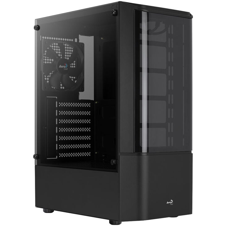 Aerocool Quantum v1 Mid Tower, Tempered Glass - Black image number 8