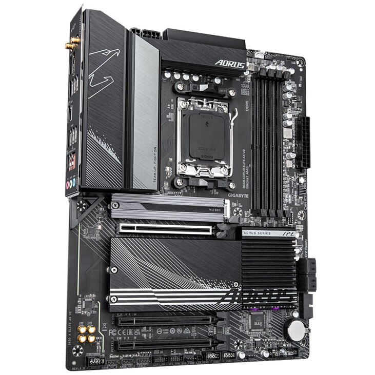 GIGABYTE B650 Aorus Elite AX V2, AMD B650 Mainboard - Sockel AM5, DDR5 image number 1