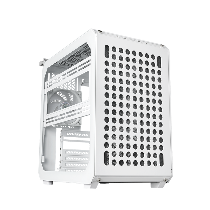 Cooler Master Qube 500 Flatpack PC-Gehäuse, Midi-Tower, ATX, Tempered Glass - weiß image number 0