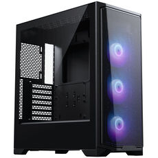 Phanteks Eclipse G370A PC Case, Mid Tower, SSI-EEB, RGB, Tempered Glass - including 3x 120mm Fans, Black