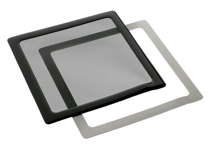 DEMCiflex Staubfilter 200mm quadratisch schwarz schwarz
