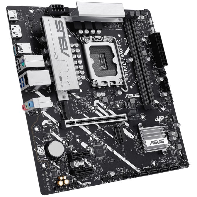 ASUS Prime B860M-K Motherboard, Socket LGA 1851, Intel B860, Micro-ATX, DDR5 image number 4