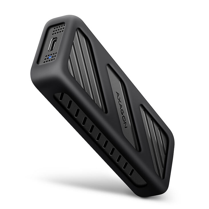 AXAGON EEM2-20G NVMe SSD enclosure, USB-C 3.2, 20 Gbps, 2230 - 2280 - black image number 0