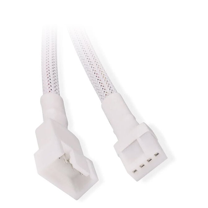 Alphacool L&uuml;fterkabel 4-Pin auf 4-Pin Verl&auml;ngerung 30cm - wei&szlig; image number 1