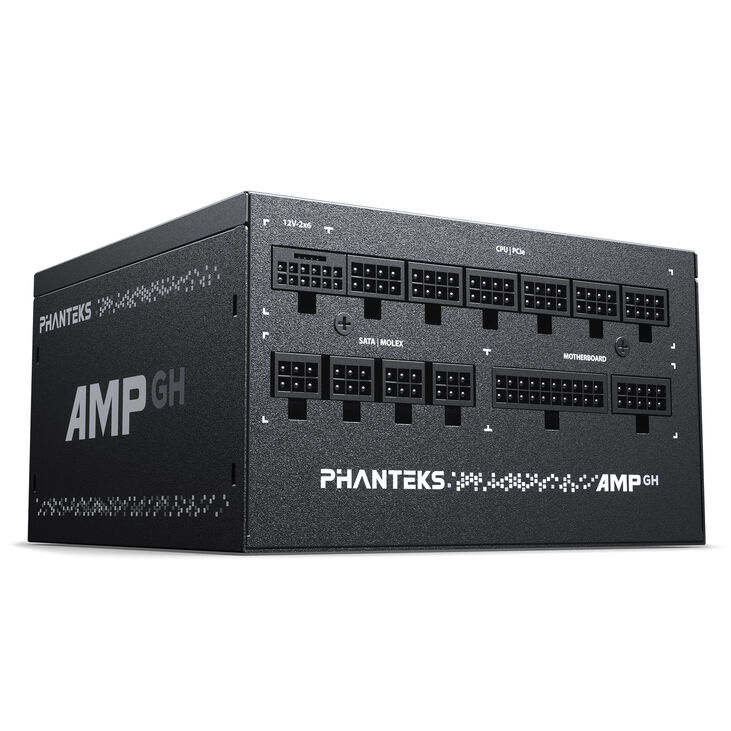 Phanteks AMP GH 1000W 80 PLUS Platinum Power Supply, PCIe 5.1, ATX 3.1 - 1000 Watt, black image number 3
