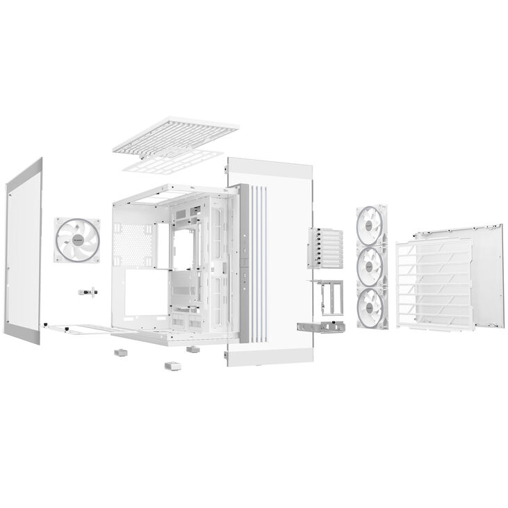 be quiet! Light Base 900 FX Big-Tower, Tempered Glass, ARGB - weiß image number 8