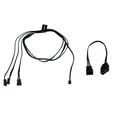 Alphacool Digital RGB LED Y-cable 3-way with JST connector, black - 60cm image number null