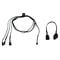 Alphacool Digital RGB LED Y-cable 3-way with JST connector, black - 60cm