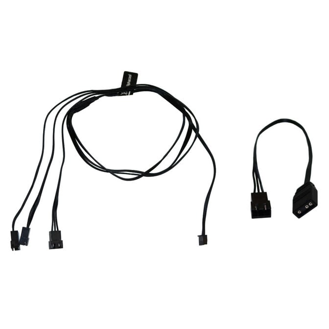 Alphacool Digital RGB LED Y-cable 3-way with JST connector, black - 60cm image number 0