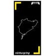 Speedy Rugs Sim Racing Teppich N&uuml;rburgring B90 Gelb image number null
