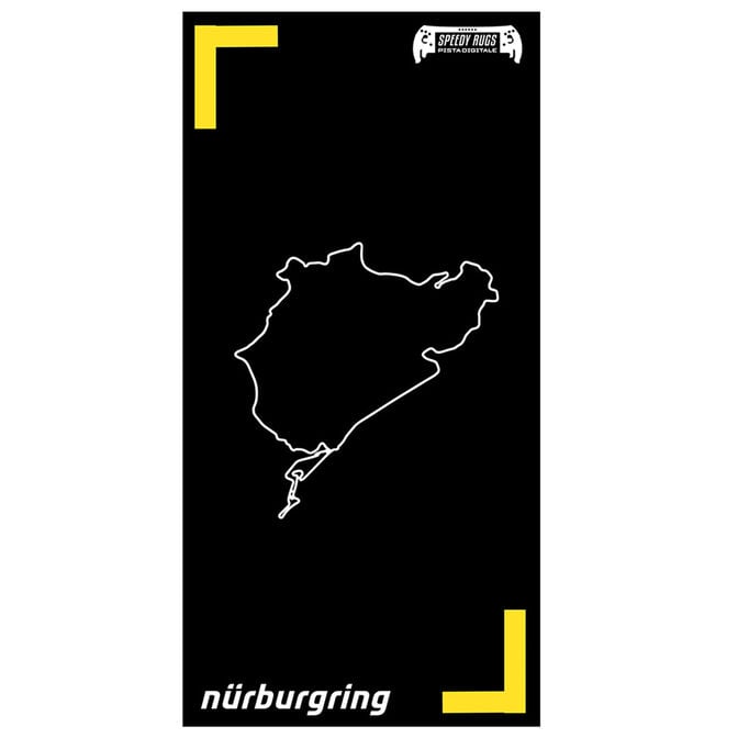 Speedy Rugs Sim Racing Teppich N&uuml;rburgring B90 Gelb image number 0