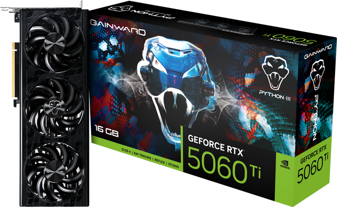 Gainward GeForce RTX 5060 Ti Python III, 16384 MB GDDR7 image number 0