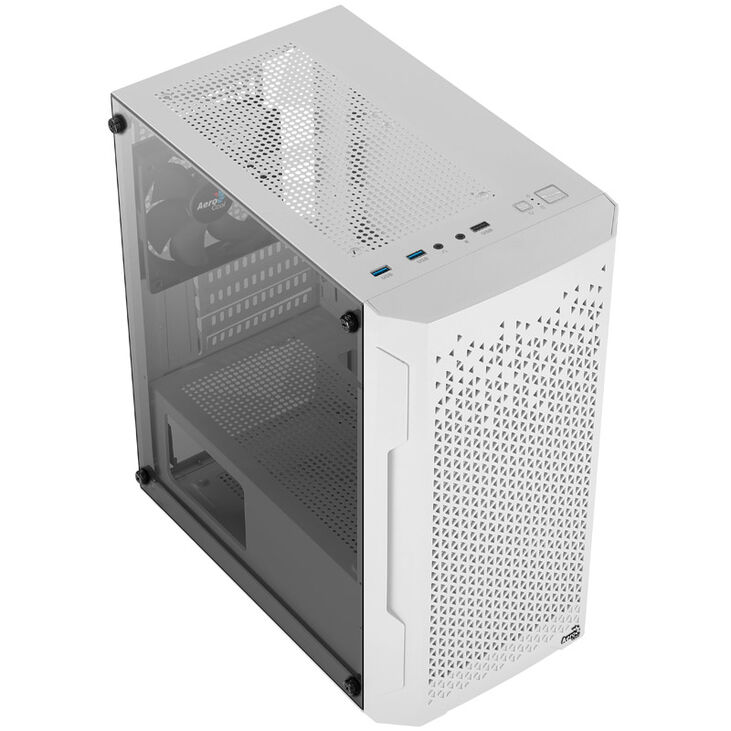 Aerocool Trinity Mini-Tower V1, Tempered Glass - white image number 1