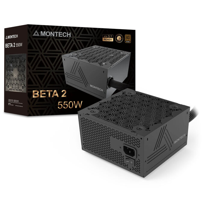 Montech BETA 2 80 PLUS Bronze Netzteil, ATX 3.1 - 550 Watt, schwarz image number 0
