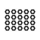 EK Water Blocks EK-Loop Nuts Set M4 - 20 Stück - schwarz