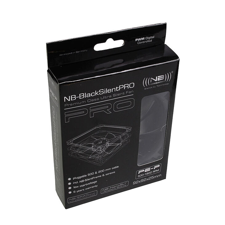 Noiseblocker BlackSilent Pro Fan PE-P - 92mm image number 3