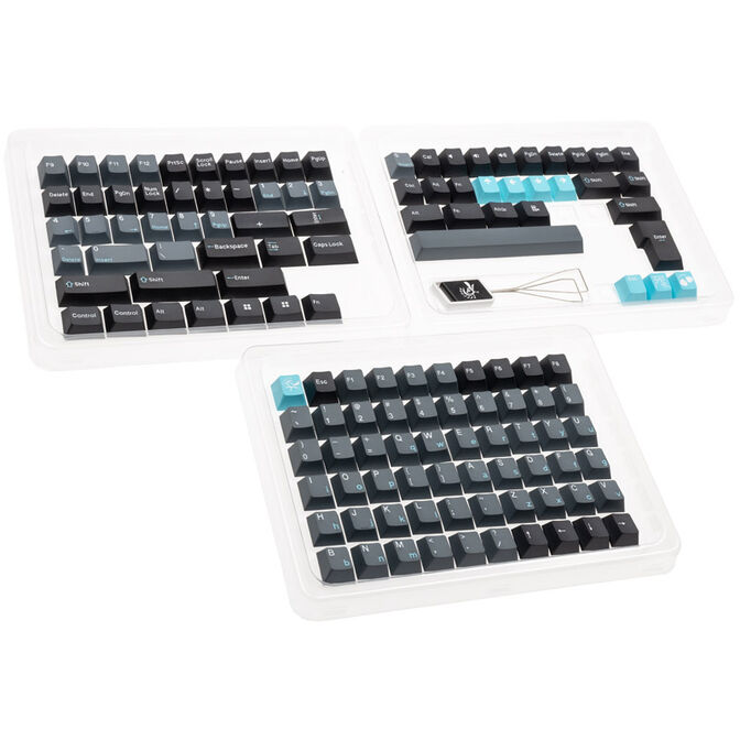Ducky Skyline PBT Tripleshot Set - 133 Keycaps, ANSI-US Layout, ANSI-US Layout image number 0