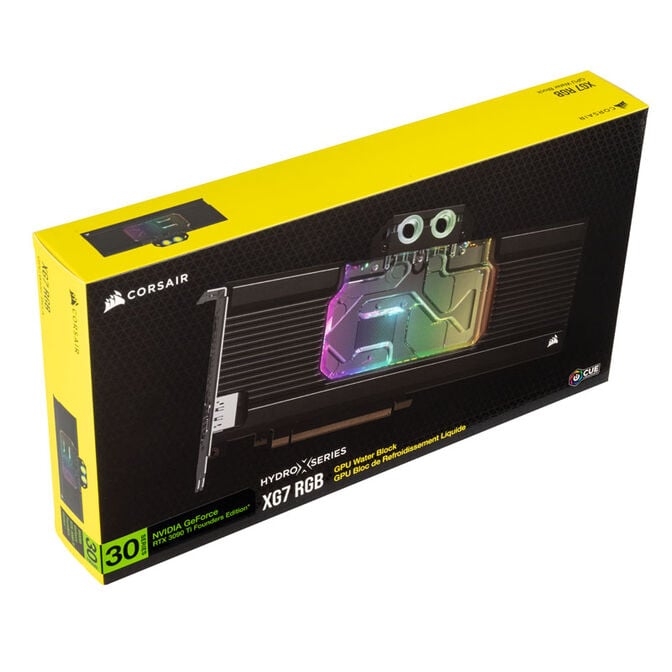 Corsair Hydro X Series XG7 RGB 3090 Ti FE GPU Water Block - Acrylic + Nickel image number 5