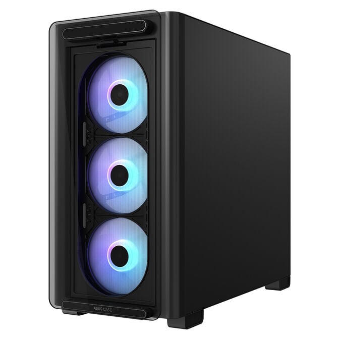 ASUS A23 PLUS PC-Geh&auml;use, Mini-Tower, Micro-ATX, RGB, Tempered Glass - schwarz image number 2