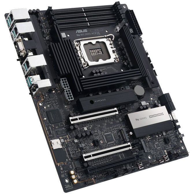 ASUS Pro WS Z890-ACE SE motherboard, LGA 1851 socket, Intel Z890, ATX, DDR5 image number 1