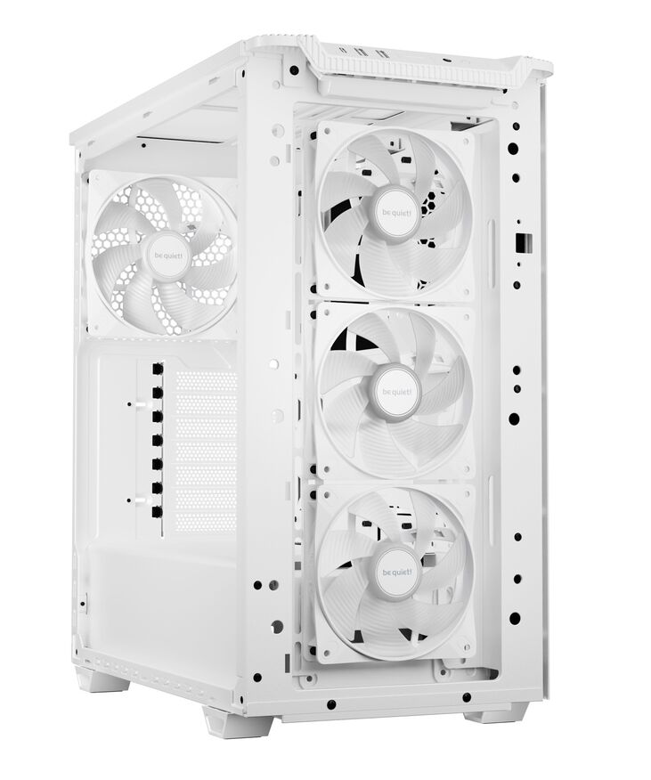 be quiet! Pure Base 501 LX PC-Gehäuse, Midi-Tower, ATX, Tempered Glass - weiß image number 2
