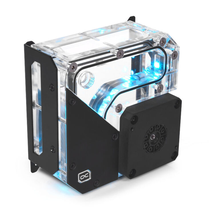 Alphacool Rise Flat Reservoir 120mm DDC Ausgleichsbehälter mit Pumpe image number 3