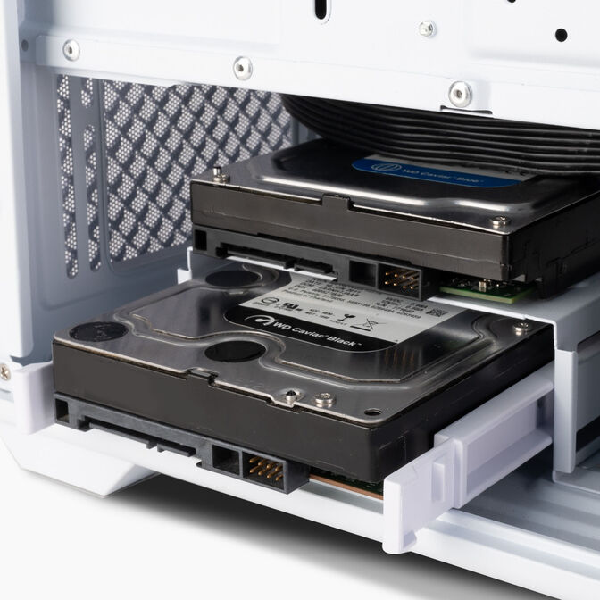 SilverStone FARA 515XR PC case, Mid Tower, ATX, RGB, Tempered Glass - white image number 9