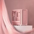 TRYX FLOVA F50 PC Case, ATX, Tempered Glass - Pink image number null